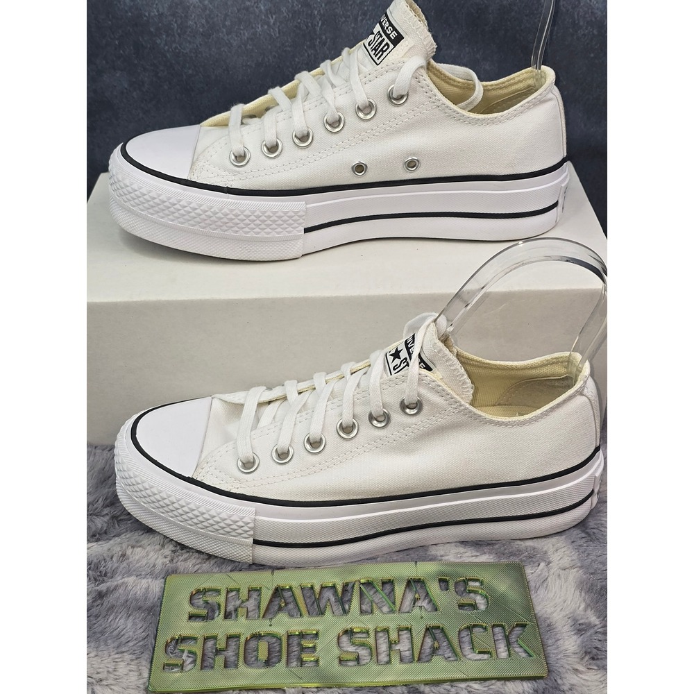 Converse Chuck Taylor All Star Lift Platform White Canvas Women Size 6 560251F
